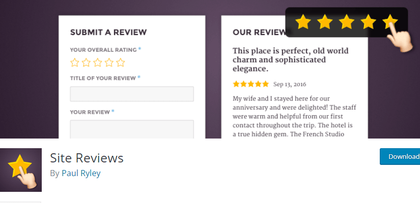 Site Reviews - Schema plugin for WordPress