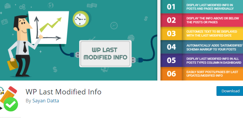 WP Last Modified Info