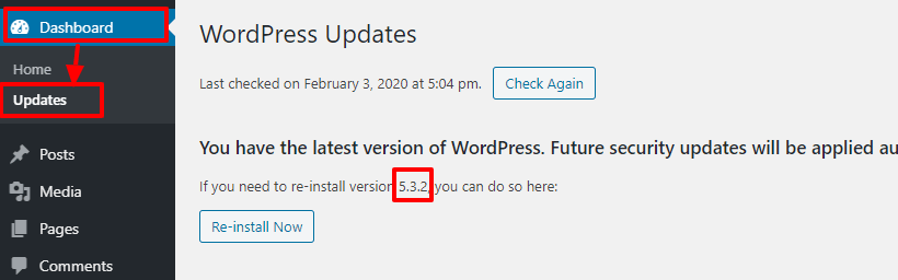 WordPress Updates