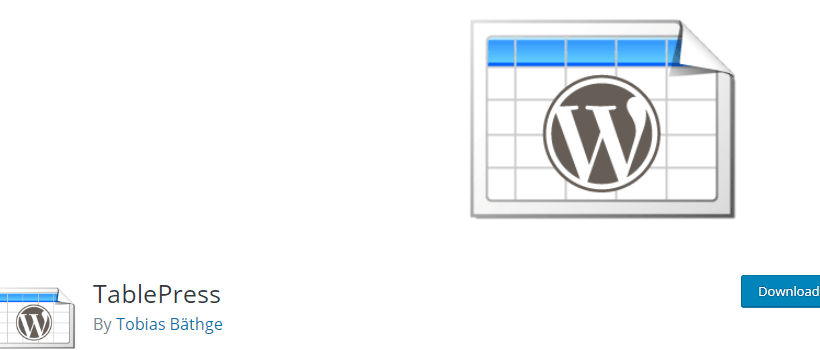 TablePress - WordPress Table Plugin