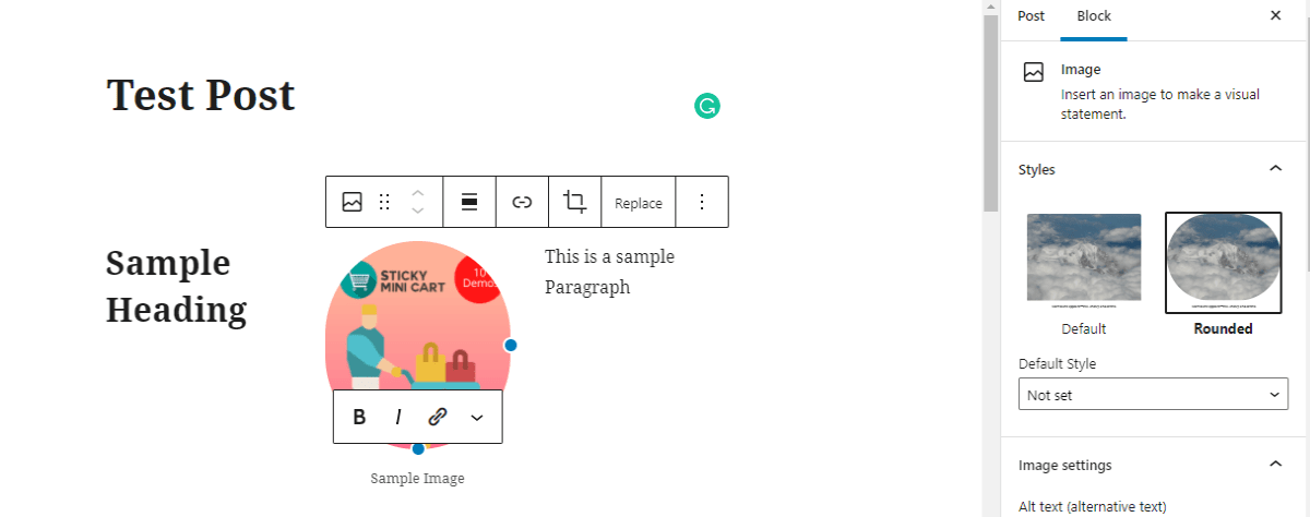 Example of Columns Block