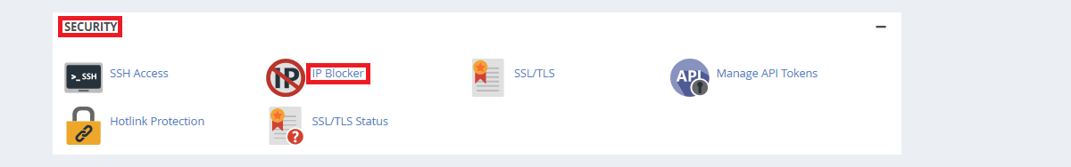 IP Blocker in cPanel